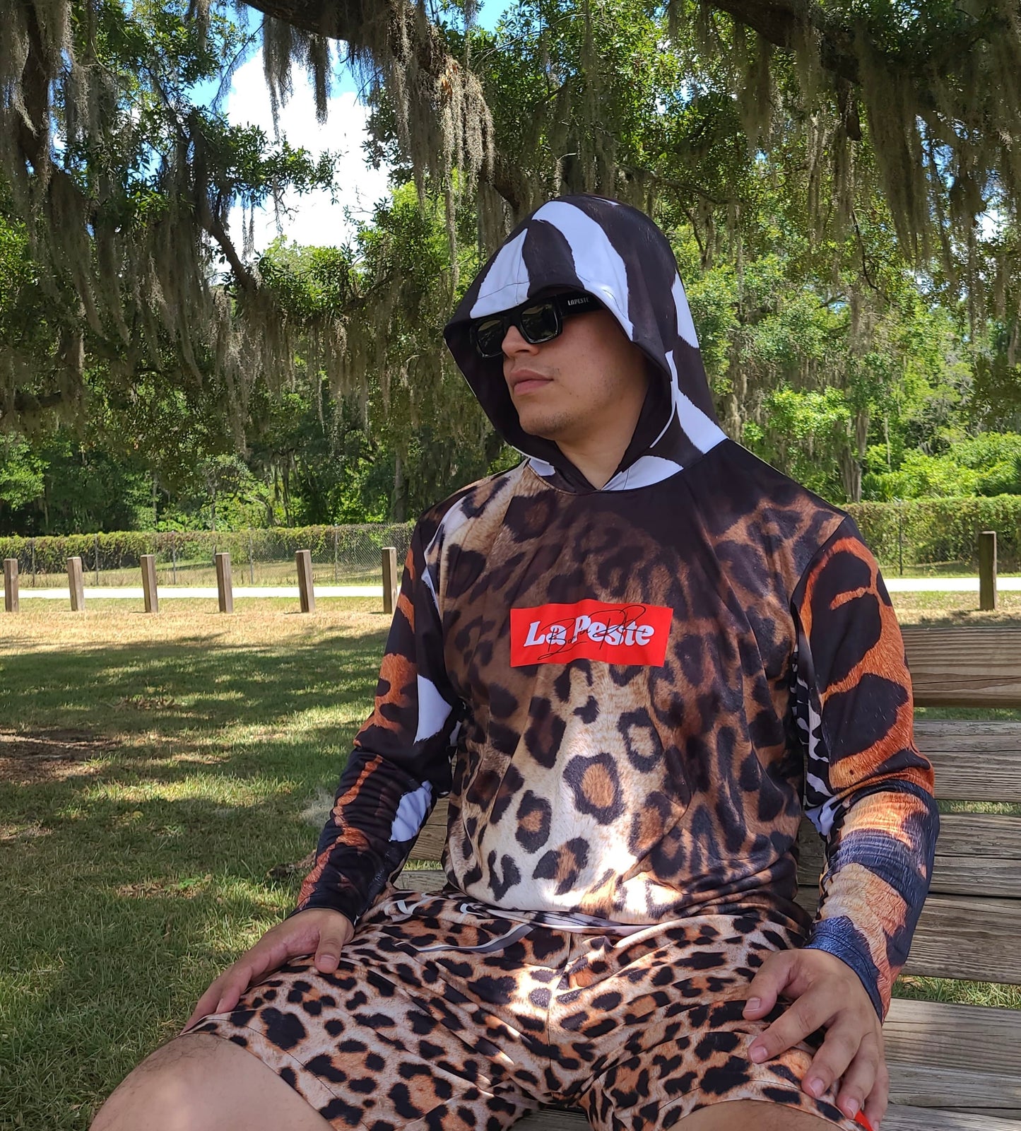 La Peste Animal Print Dri Fit Hoodie